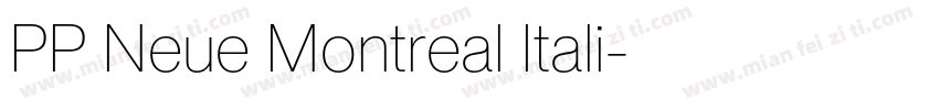 PP Neue Montreal Itali字体转换